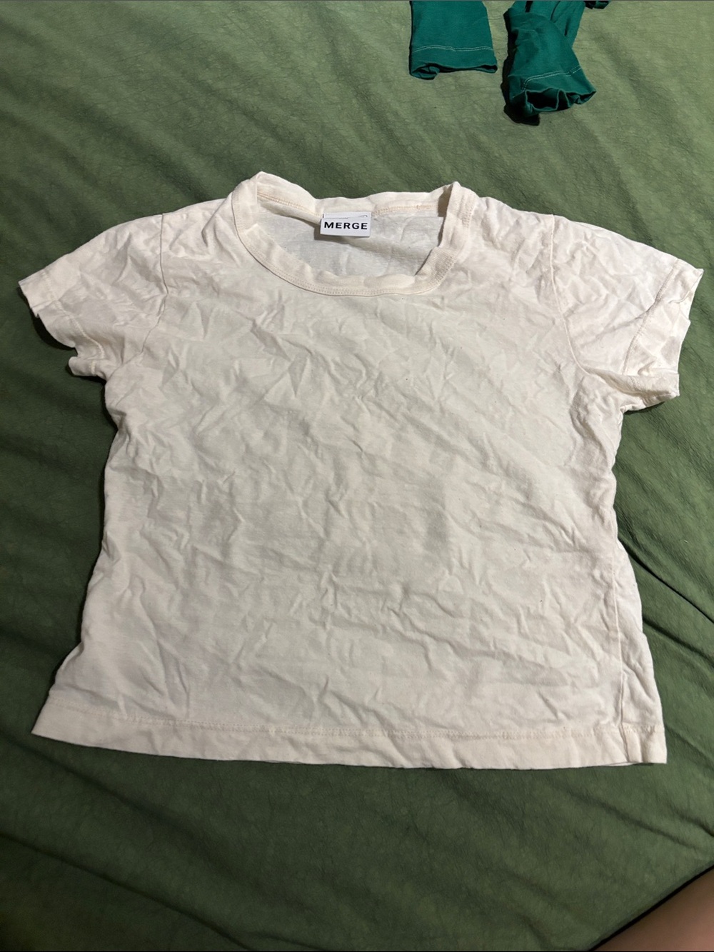 Merge Cream Crewneck Tee